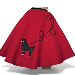 HIP HOP’s 50’s POODLE SKIRT RED